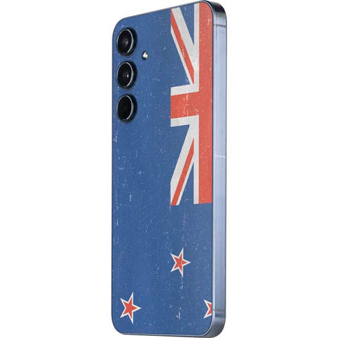New Zealand Flag Distressed Galaxy A35 5G Skin